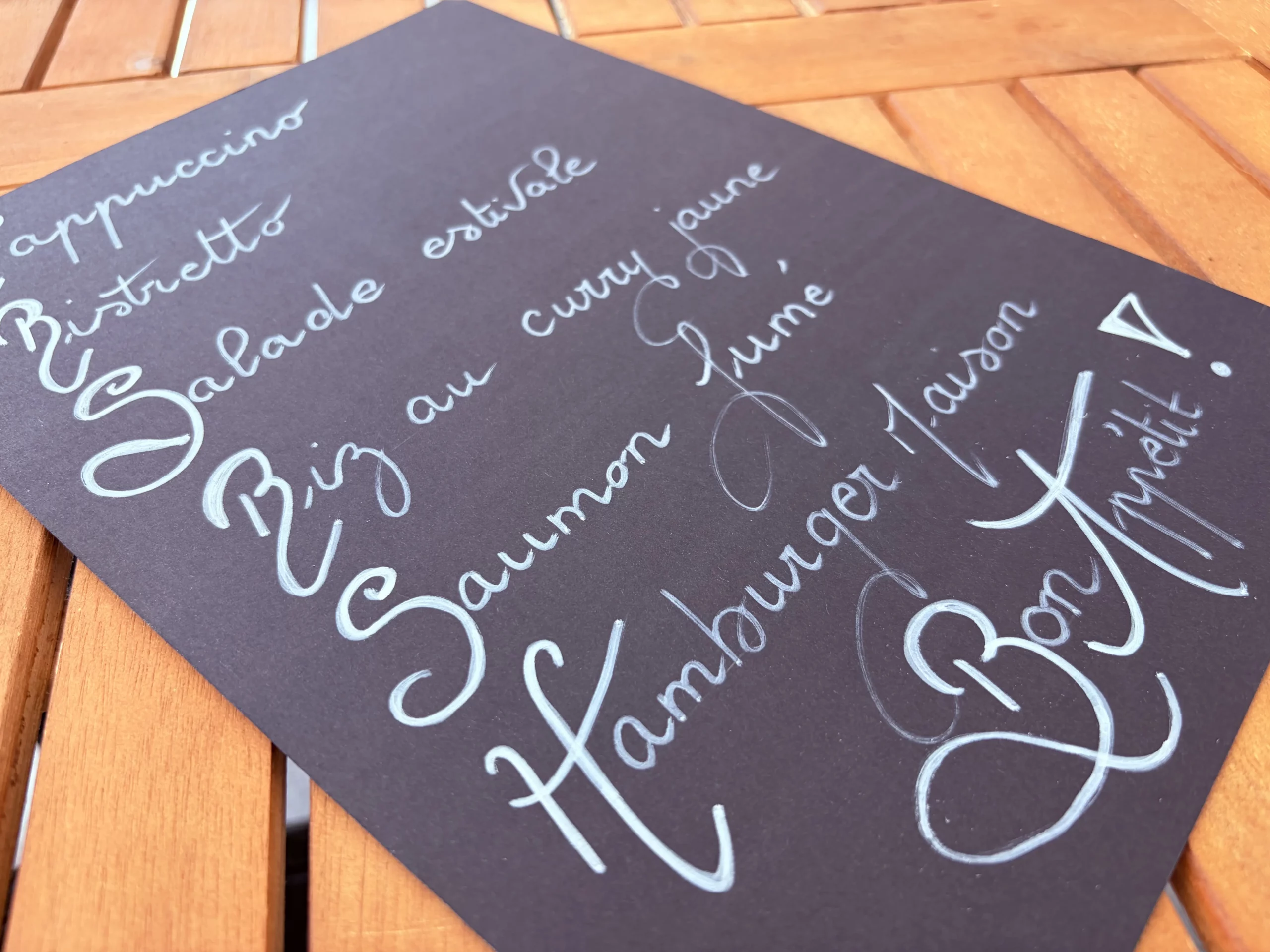 Carte de menu_Hôtellerie et Restauration_1